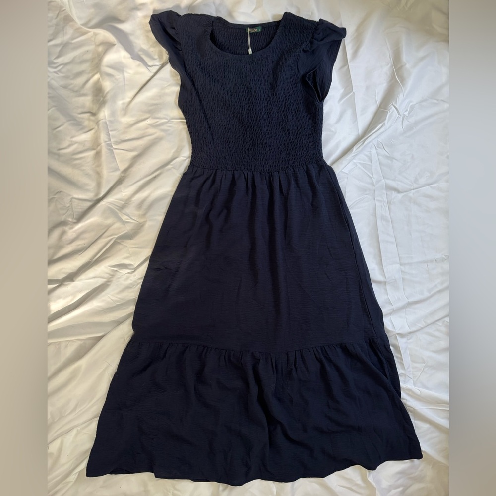 Elegant Navy Maxi Dress
